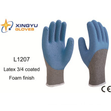 10g T/C Shell Latex Foam 3/4 Coated Safety Work Glove (L1207)